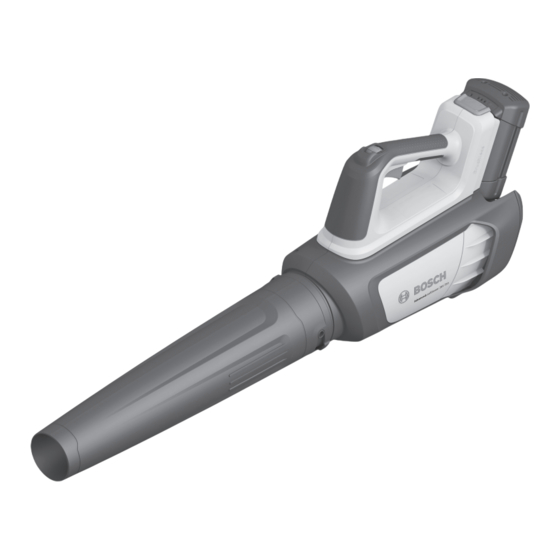Bosch AdvancedLeafBlower 36V-750 Manual Original