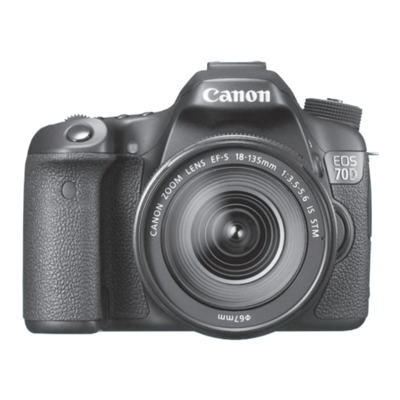 Canon EOS 70D Serie Instrucciones