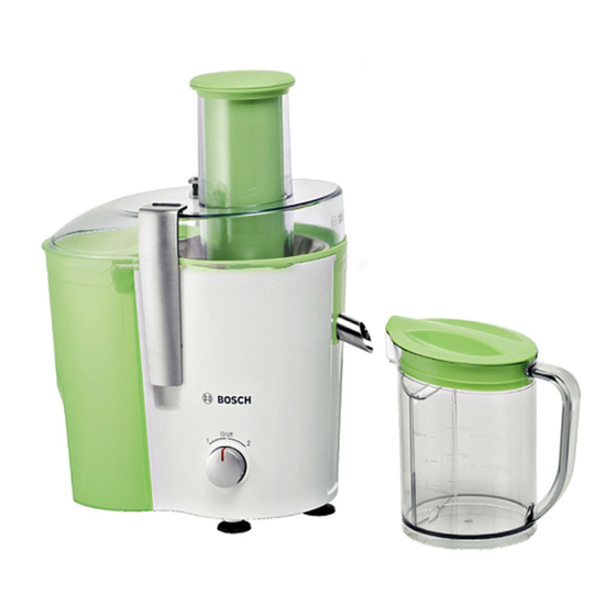 Bosch VitaJuice 2 Instrucciones De Uso