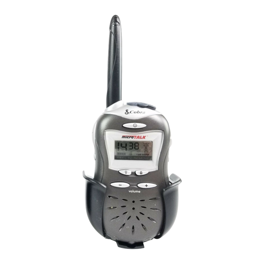 Cobra MicroTalk FRS 220 Instrucciones Operativas