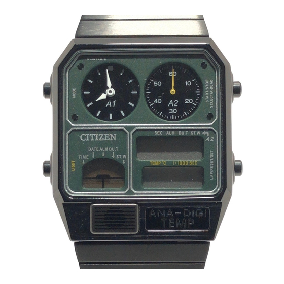 Citizen 8989 Instrucciones Breves