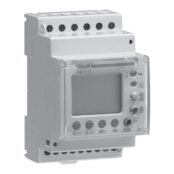 hager HR534 Guia De Inicio Rapido