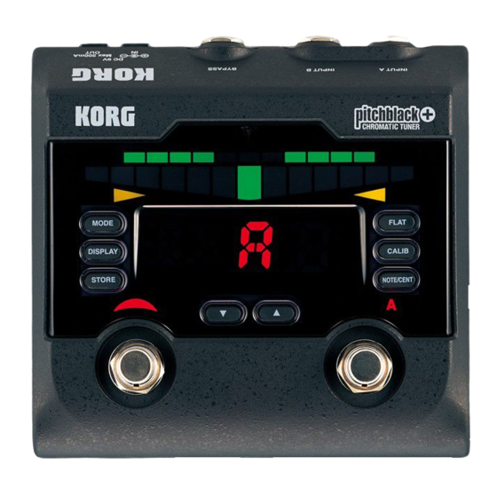 Korg pitchblack+ Manuales