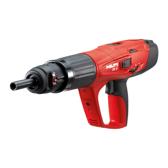 Hilti DX 5 Manual De Instrucciones