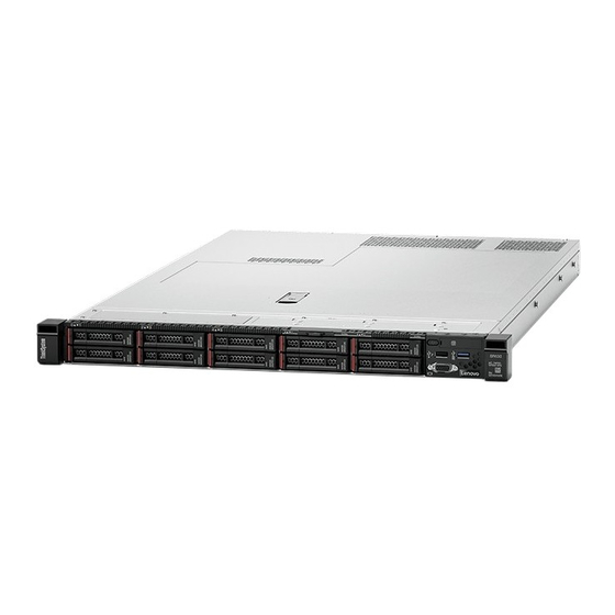 Lenovo ThinkSystem SR630 Inicio Rápido