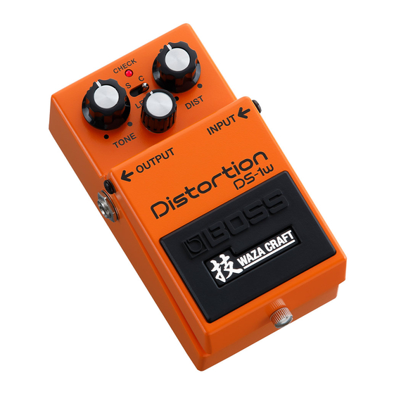 Boss DS-1W Manual Del Usuario