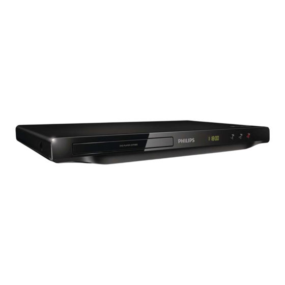 Philips DVP3800 Manual Del Usuario