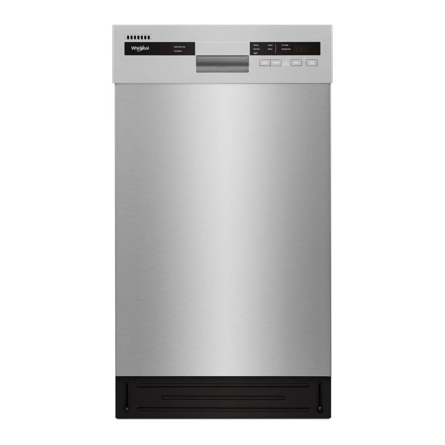Whirlpool WDF518SAHM - Lavavajillas compacto para espacios pequeños con cuba de acero inoxidable Manual