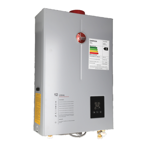 Rheem TD TFI 12-1A Manuales