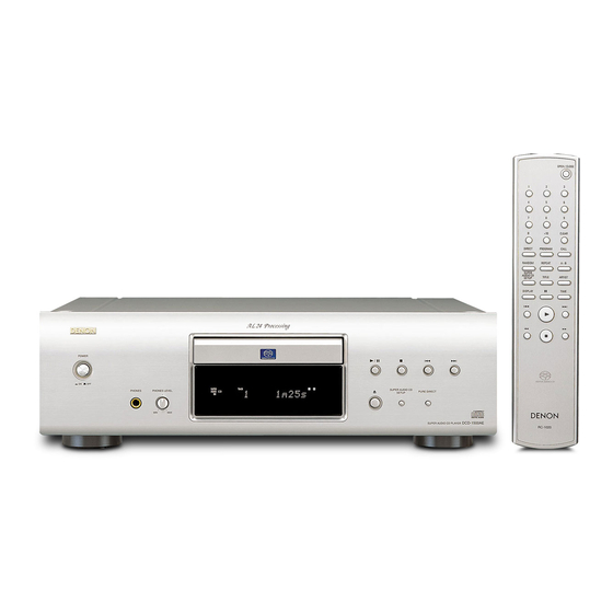 Denon DCD-1500AE Instrucciones De Operación