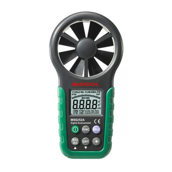 Mastech MS6252A Manual De Uso