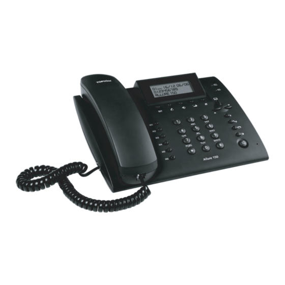 Topcom ALLURE 150 Manual De Usuario