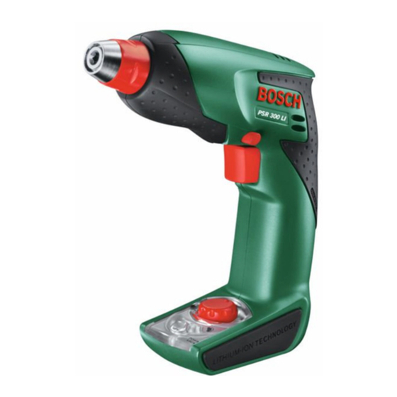 Bosch PSR 300 LI Manuales