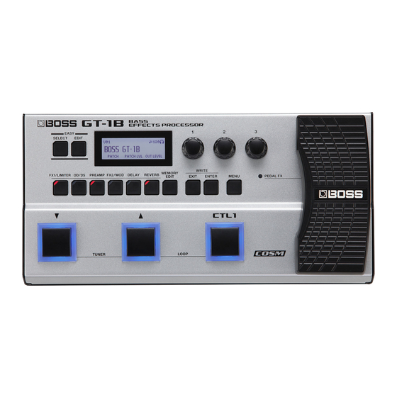 Boss GT-1B Manual Del Usuario