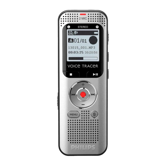 Philips VoiceTracer DVT2010 Manual Del Usuario