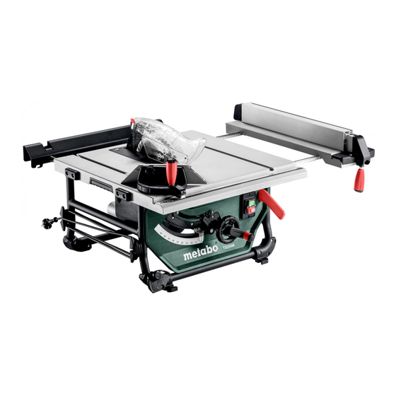 Metabo TS Serie Manuales