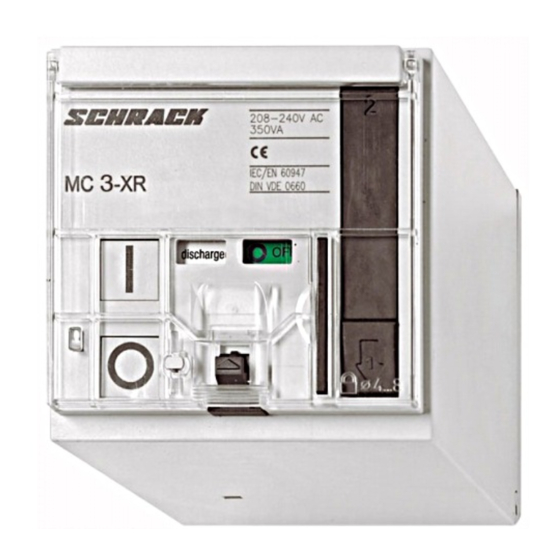 Schrack MC3-XR Serie Instrucciones De Montaje