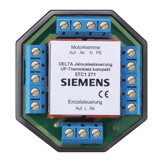 Siemens DELTA 5TC1 271 Instrucciones De Funcionamiento Y Montaje