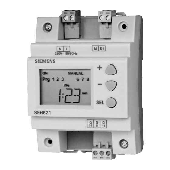 Siemens SEH62.1 Guia De Inicio Rapido