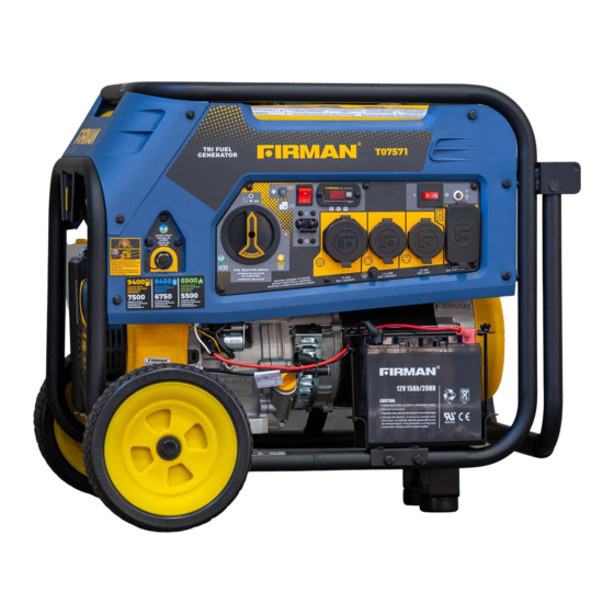 Firman T07571F Manual Del Operador