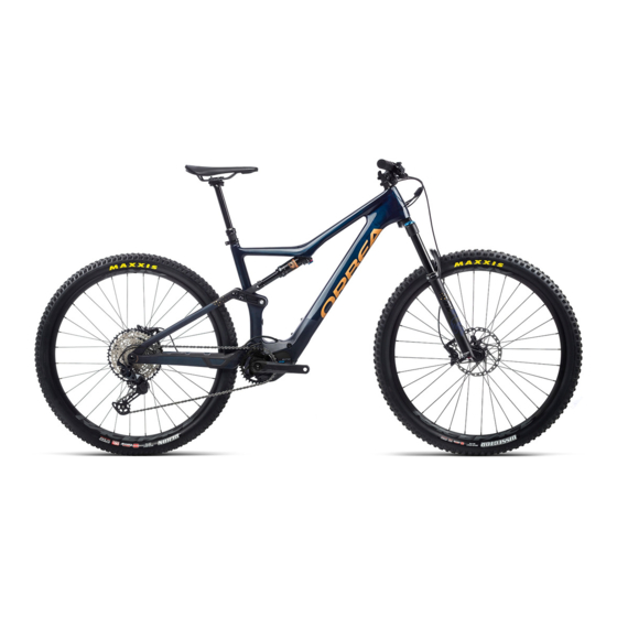 Orbea Rise Manual Tecnico