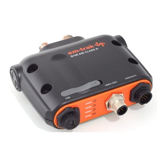 Em-Trak B100 Manual De Producto