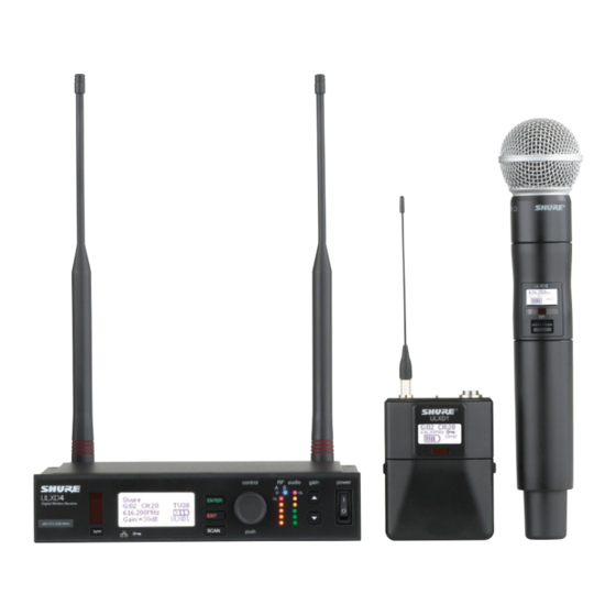 Shure ULX-D Manual De Instrucciones