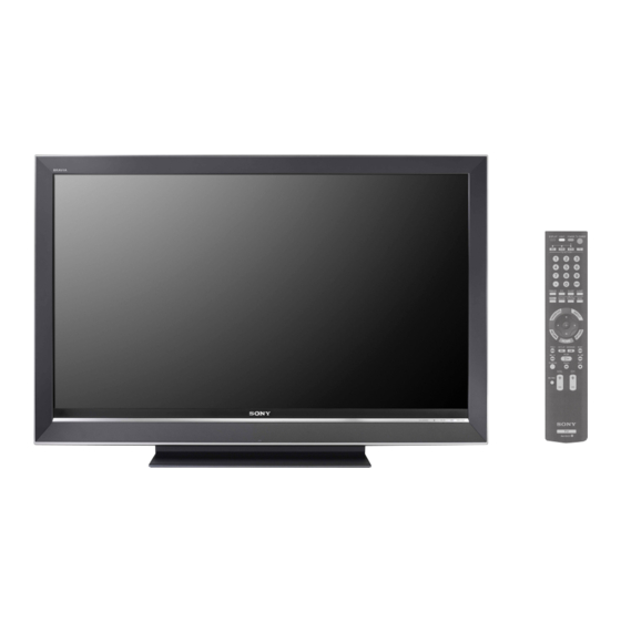 Sony KLV-40W300A Manual Del Usuario