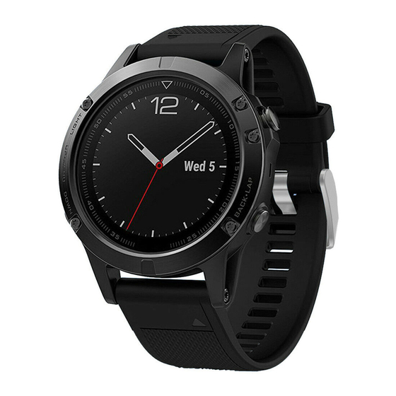 Garmin FENIX 5 Manual Del Usuario