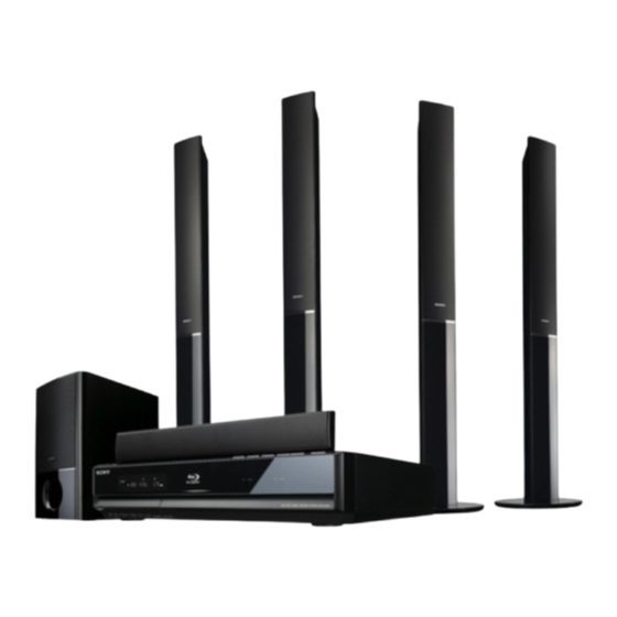 Sony BDV-E800W Manual De Instrucciones