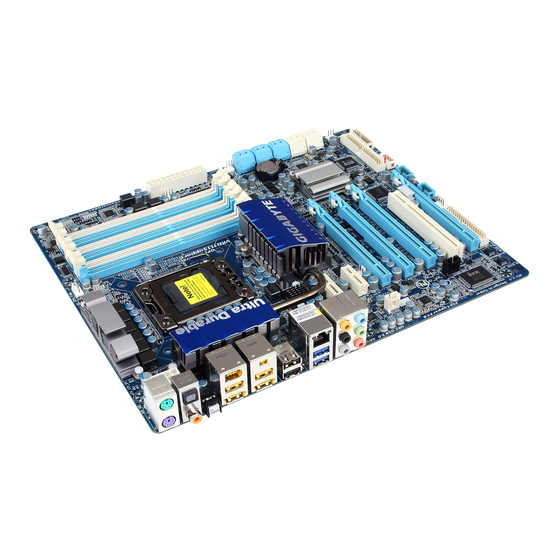 Gigabyte GA-X58A-UD3R Manual De Usuario