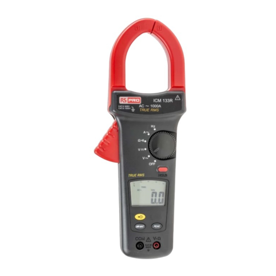RS Pro ICM 133R Instrucciones De Funcionamiento