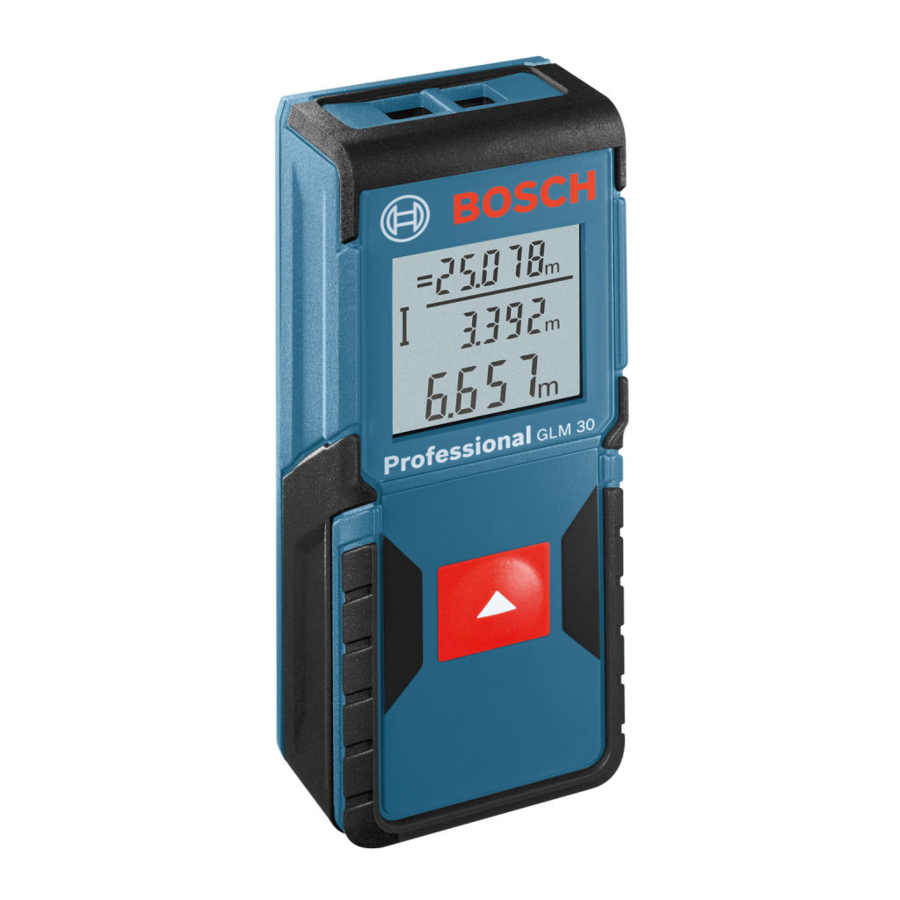 Bosch Professional GLM 30 Manual Original