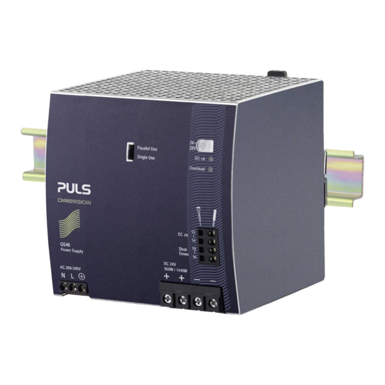 Puls Dimension QS40 Serie Manual De Instrucciones