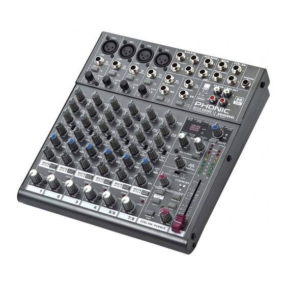 Phonic HELIX BOARD 12 UNIVERSAL Manual Del Usuario
