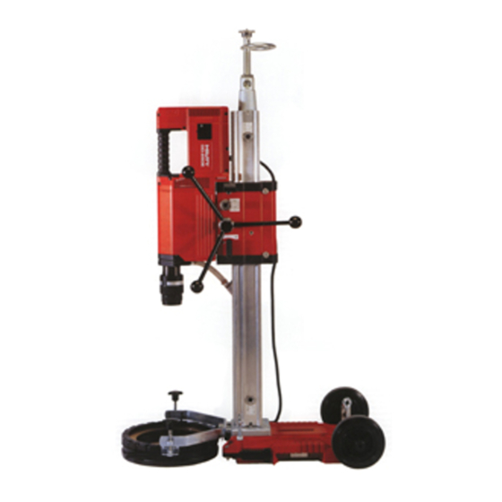 Hilti DD-250 E Istrucciones De Funcionamiento