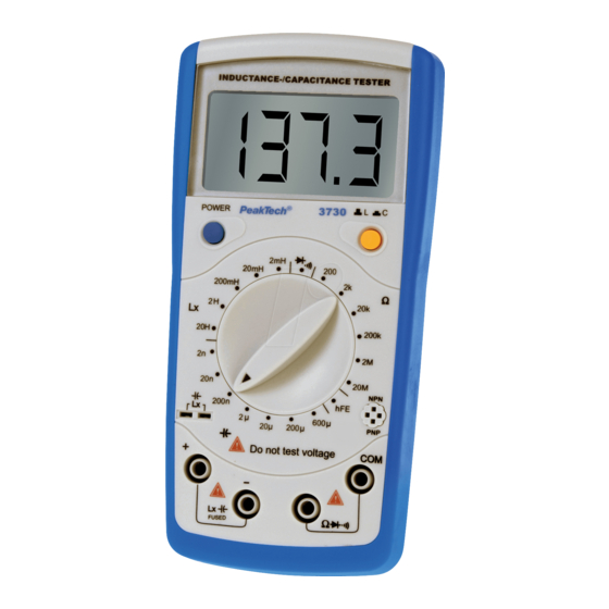 PeakTech 3730 Manual De Uso