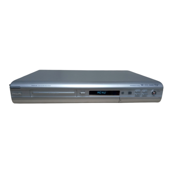Philips DVDR3355 Manual Del Usuario