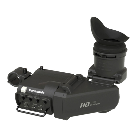 Panasonic AJ-CVF25G Instrucciones De Funcionamiento