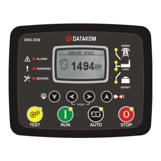 Datakom DKG-209 Manual De Usuario