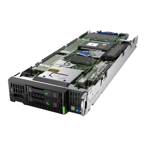 HP E ProLiant BL460c Gen9 Guía De Usuario