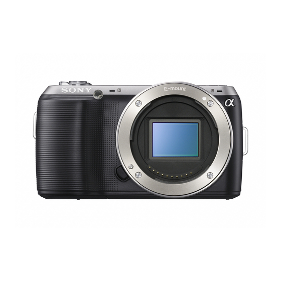 Sony NEX-C3 Manual De Instrucciones