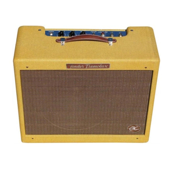 Fender Tremolux PR 1170 Manuales