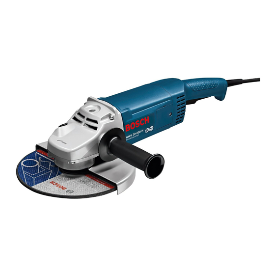 Bosch GWS Professional 20-230 H Manual Original