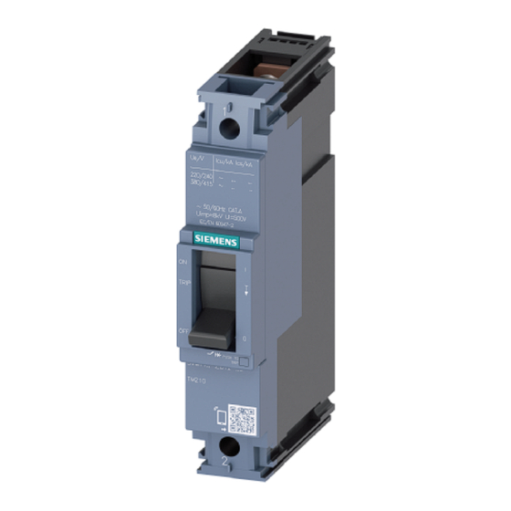 Siemens 3VM11-ED1 Serie Instructivo