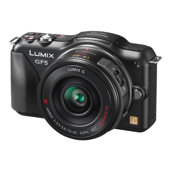 Panasonic LUMIX DMC-GF5X Instrucciones De Funcionamiento