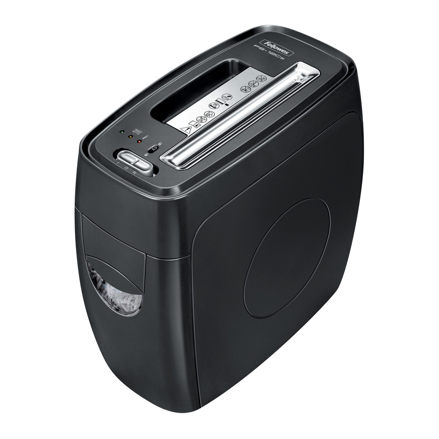 Fellowes Powershred PS-12CS Manual De Instrucciones
