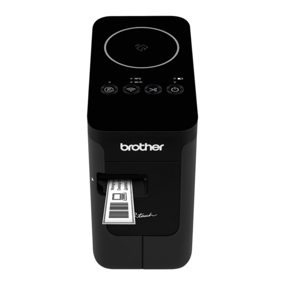 Brother P-touch PT-P750W Guia Del Usuario