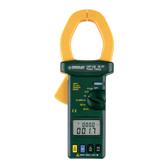 Greenlee CMP-200 Manual De Instrucciones