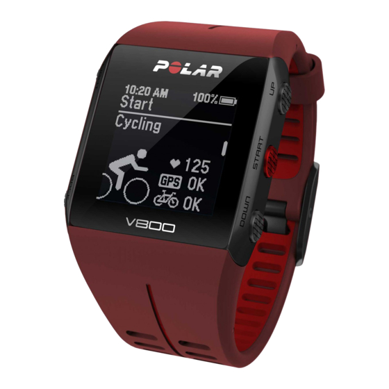 Polar V800 Manual Del Usuario